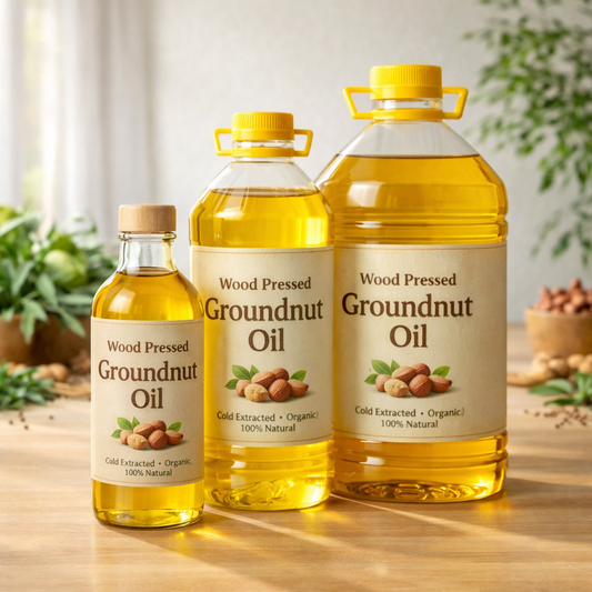 Wood Pressed Groundnut Oil