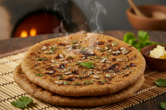 pumpkin and sunflower seeds on top